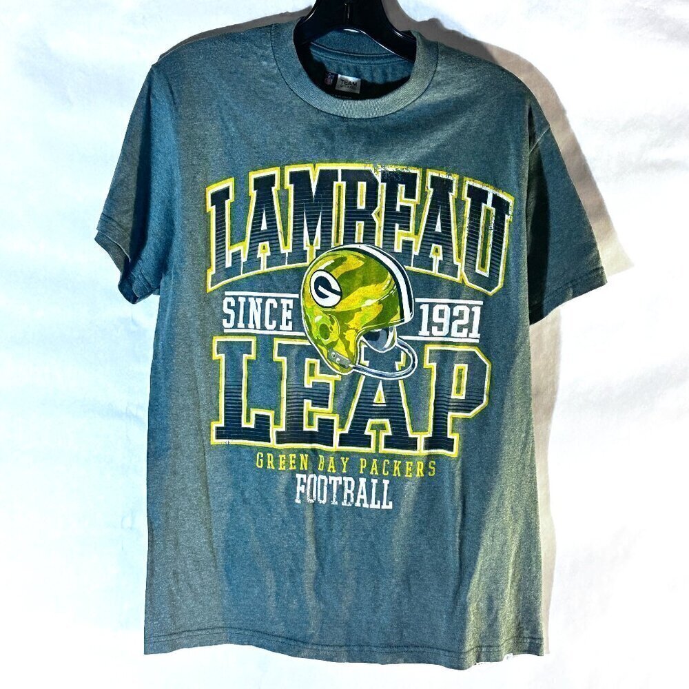 Vintage NFC NFL Team Green Bay Packers Football Green Short Sleeve T Shirt Tee
